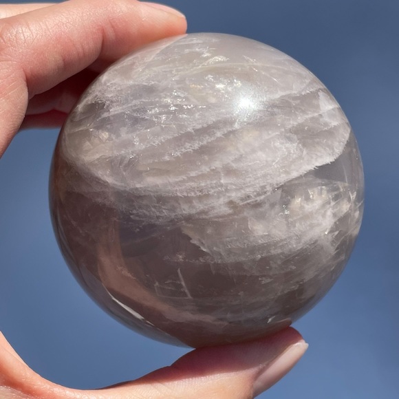 Blue Rose Quartz Sphere - Picture 9 of 16